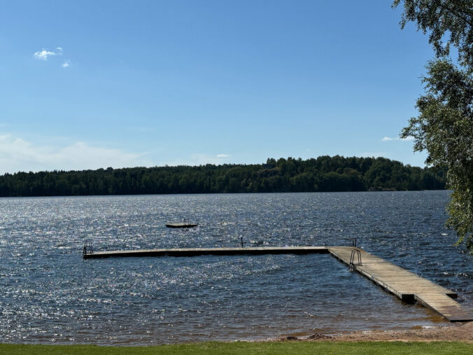 Badesteg.
