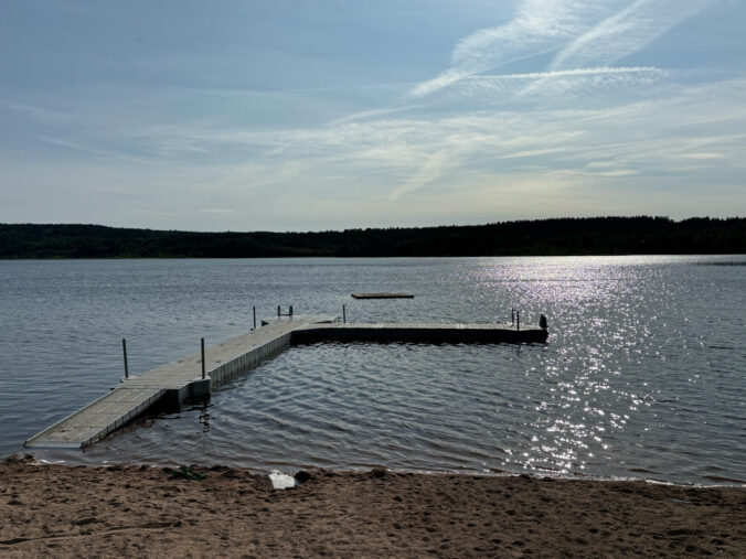 Badesteg.